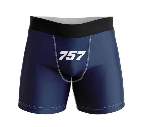 757 Flat Text Designed Men Boxers Online Hot Sale