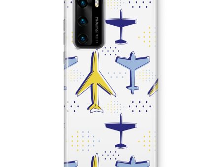 Very Colourful Airplanes Designed Huawei Cases For Discount