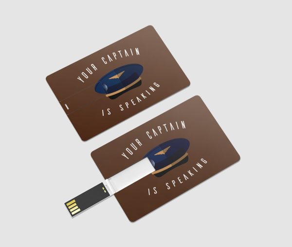 Your Captain Is Speaking Designed USB Cards on Sale