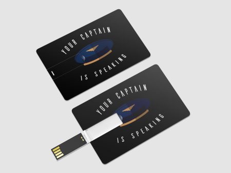 Your Captain Is Speaking Designed USB Cards on Sale