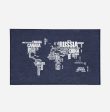 World Map (Text) Designed Door Mats Sale