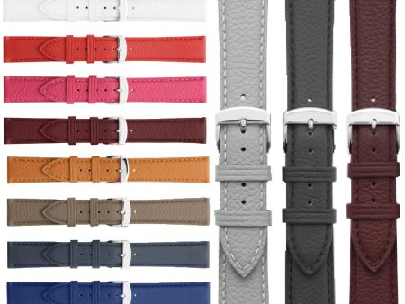 ROCHET ZRC No. 551 Cowhide Grain Fine Leather Straps (12mm~22mm) Discount