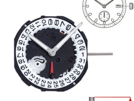 SUNON PE46D 2 Hands Chinese Quartz Watch Movement Ht. 5.70mm Online Hot Sale