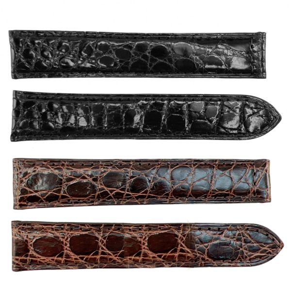 ROCHET ZRC No. 725 Crocodile Grain to fit Cartier Deployment Buckle Leather Straps(15mm~17mm) on Sale